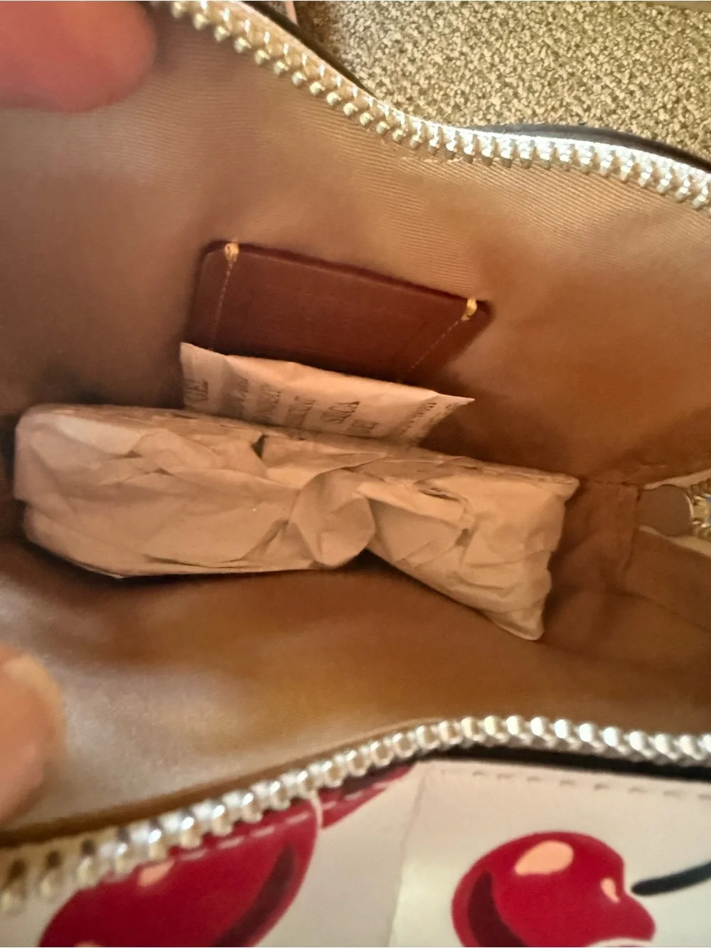 Coach Heart Cherry Print Crossbody Bag